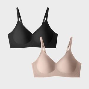 EBY 3 Relief Bra Bundle Sz Sm- 1 black, 2 nude